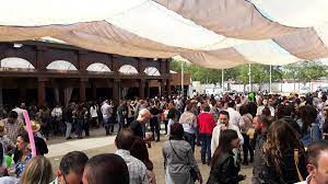 Casetas de la Feria de Mayo de Puertollano, tal y como se disponen en la actualidad