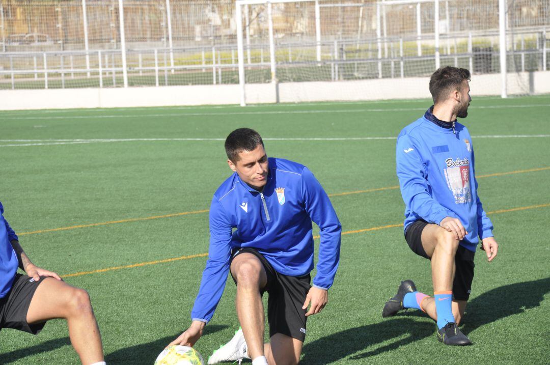 Luismi Pérez durante un entrenamiento en La Granja 