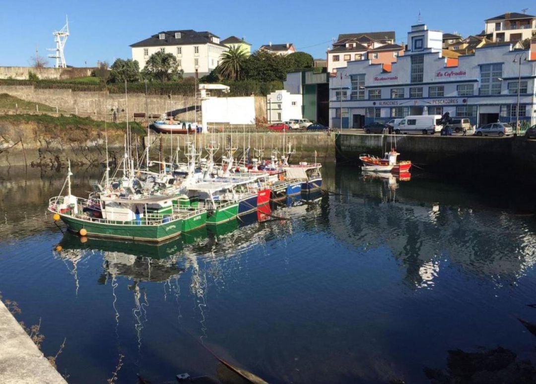 Embarcaciones amarradas en Puerto de Vega (Navia).