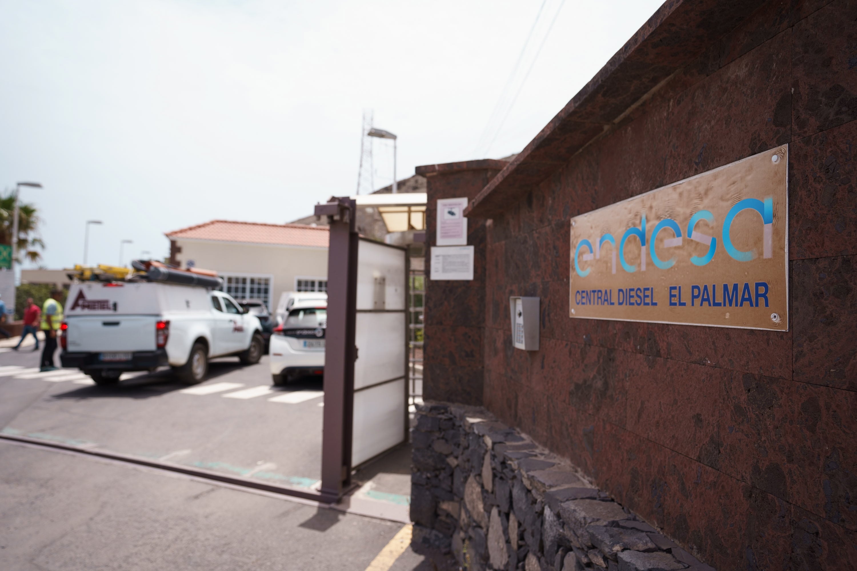 Imagen de la Central térmica El Palmar de San Sebastián de La Gomera, en la que se produjo un incendio que causó un cero energético en la isla.
