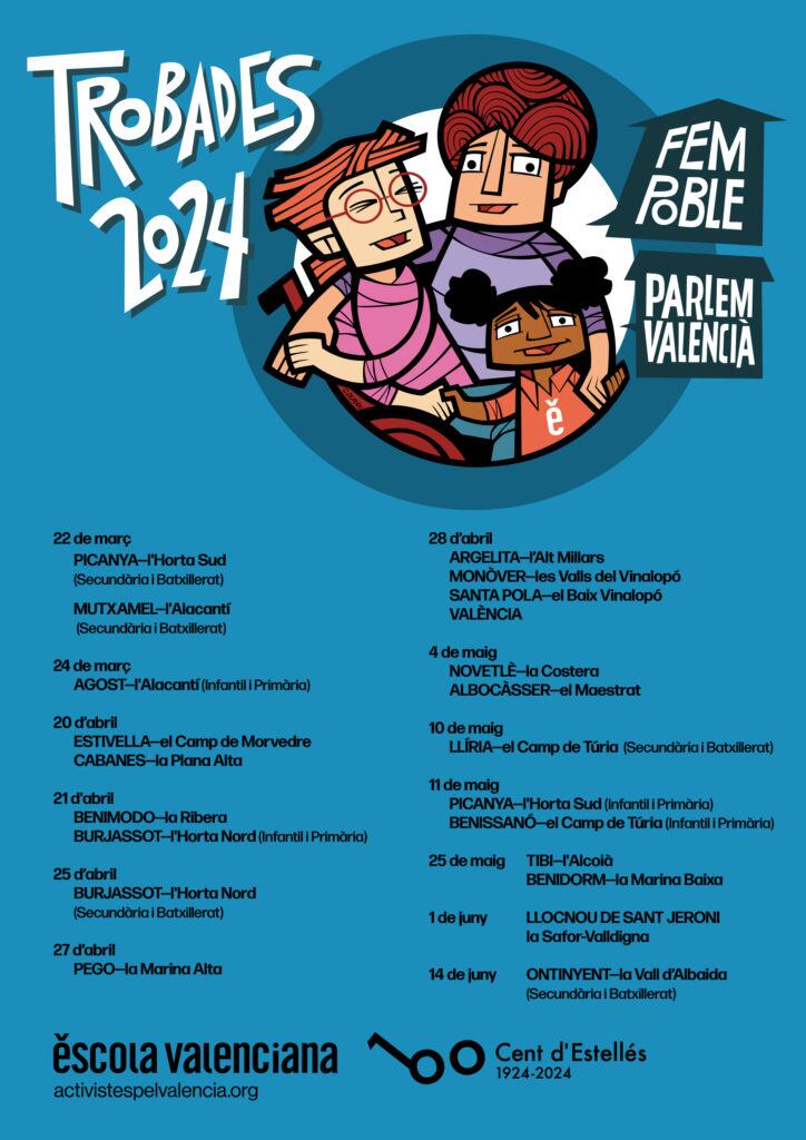 Cartell amb les trobades de 2024