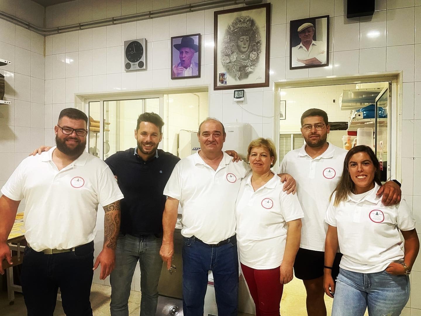 Familia de panaderos Vergara Santiago de Paterna del Campo (Huelva)