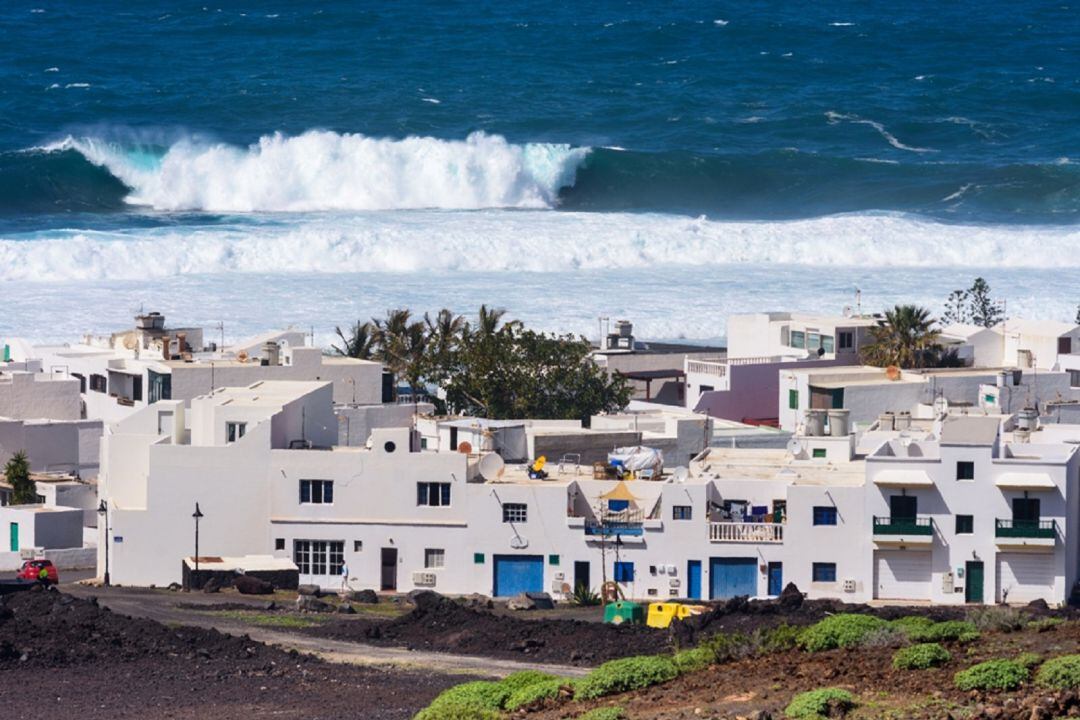 Localidad de El Golfo, en el municipio de Yaiza.