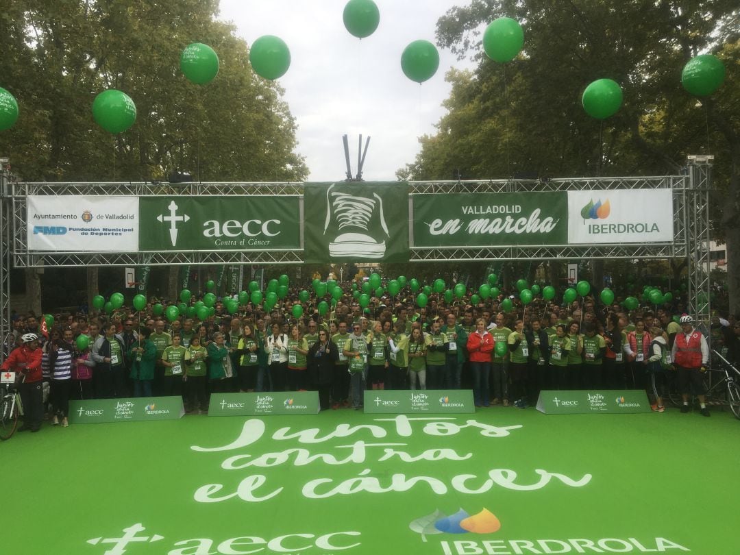 Valladolid volvió a batir el record de participación en la macha contra el cáncer