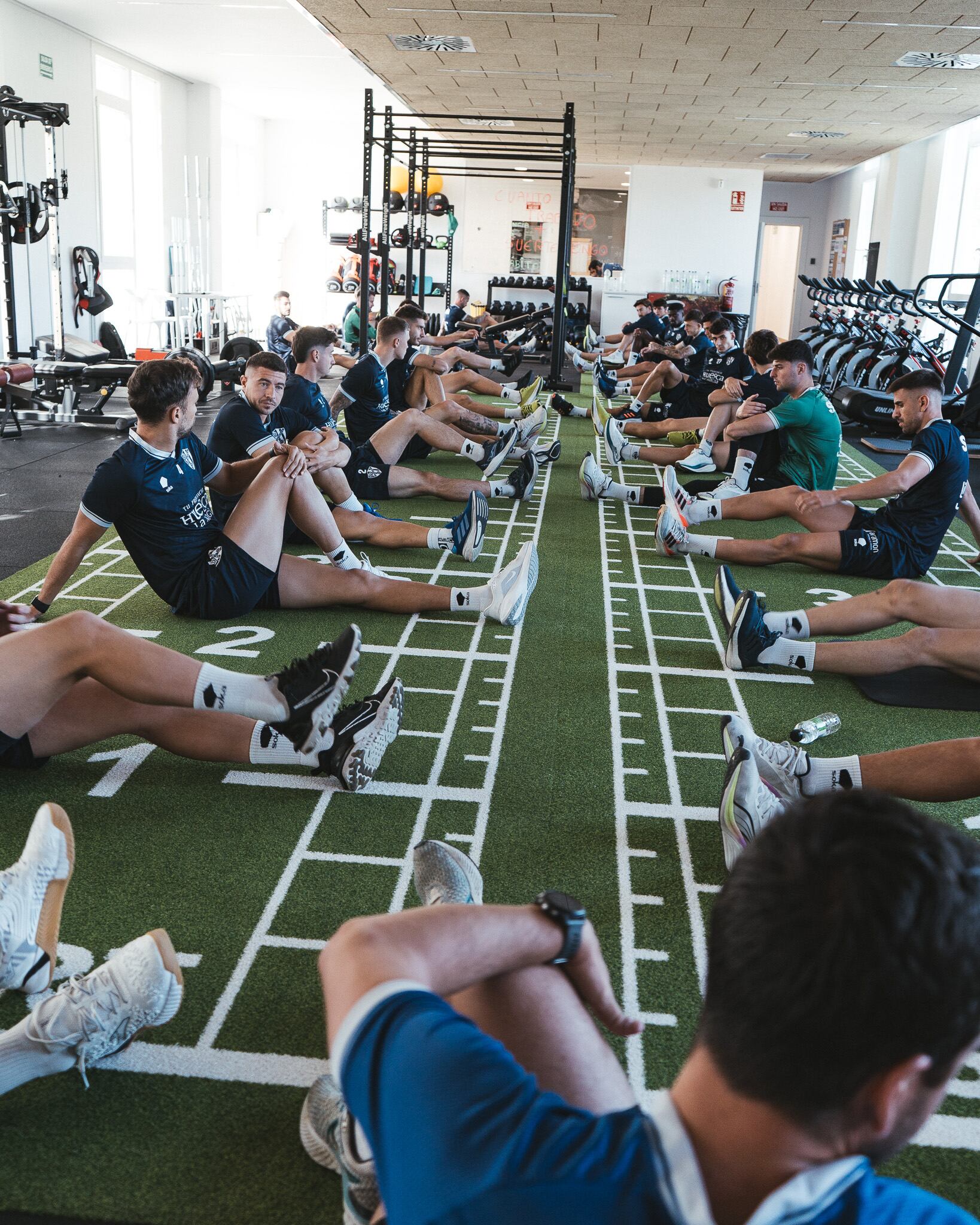 Entrenamiento de la SD Huesca