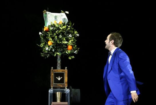 El mago madrileño Jorge Blass durante su actuación en 'Tiempo de magia'.