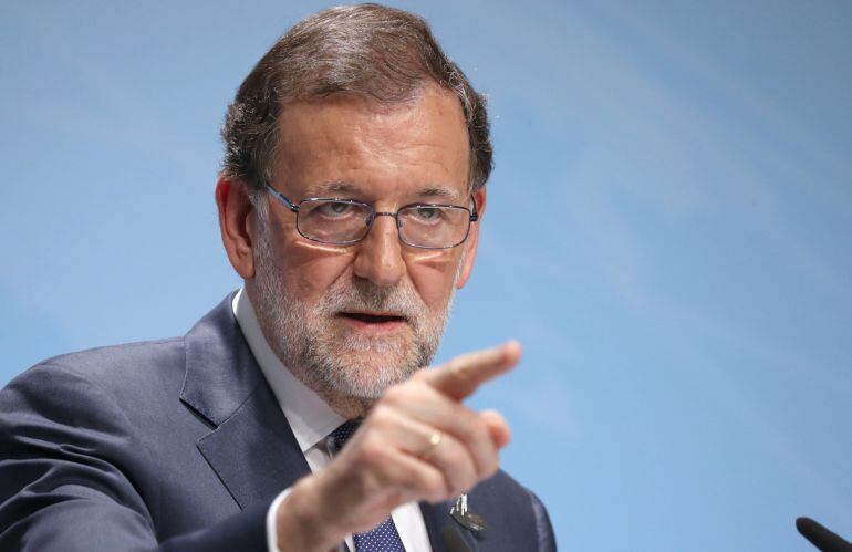 El presidente del Gobierno, Mariano Rajoy, durante la rueda de prensa que ha ofrecido al término de la cumbre del G20