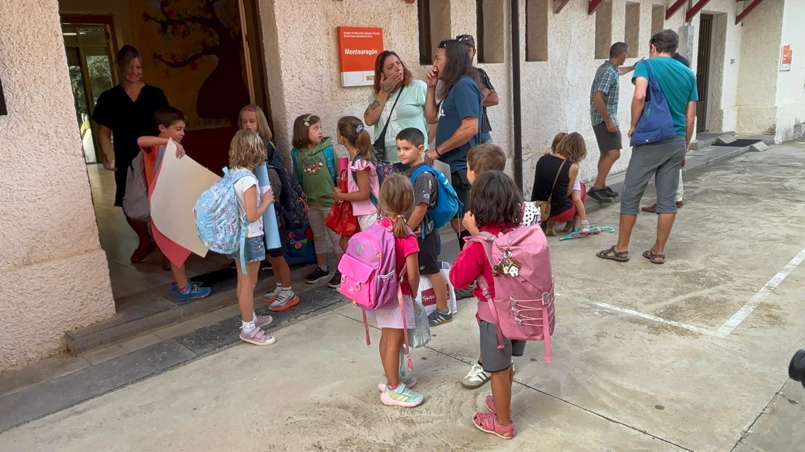 Vuelta al cole en el CRA Montearagón de Chimillas, en Huesca