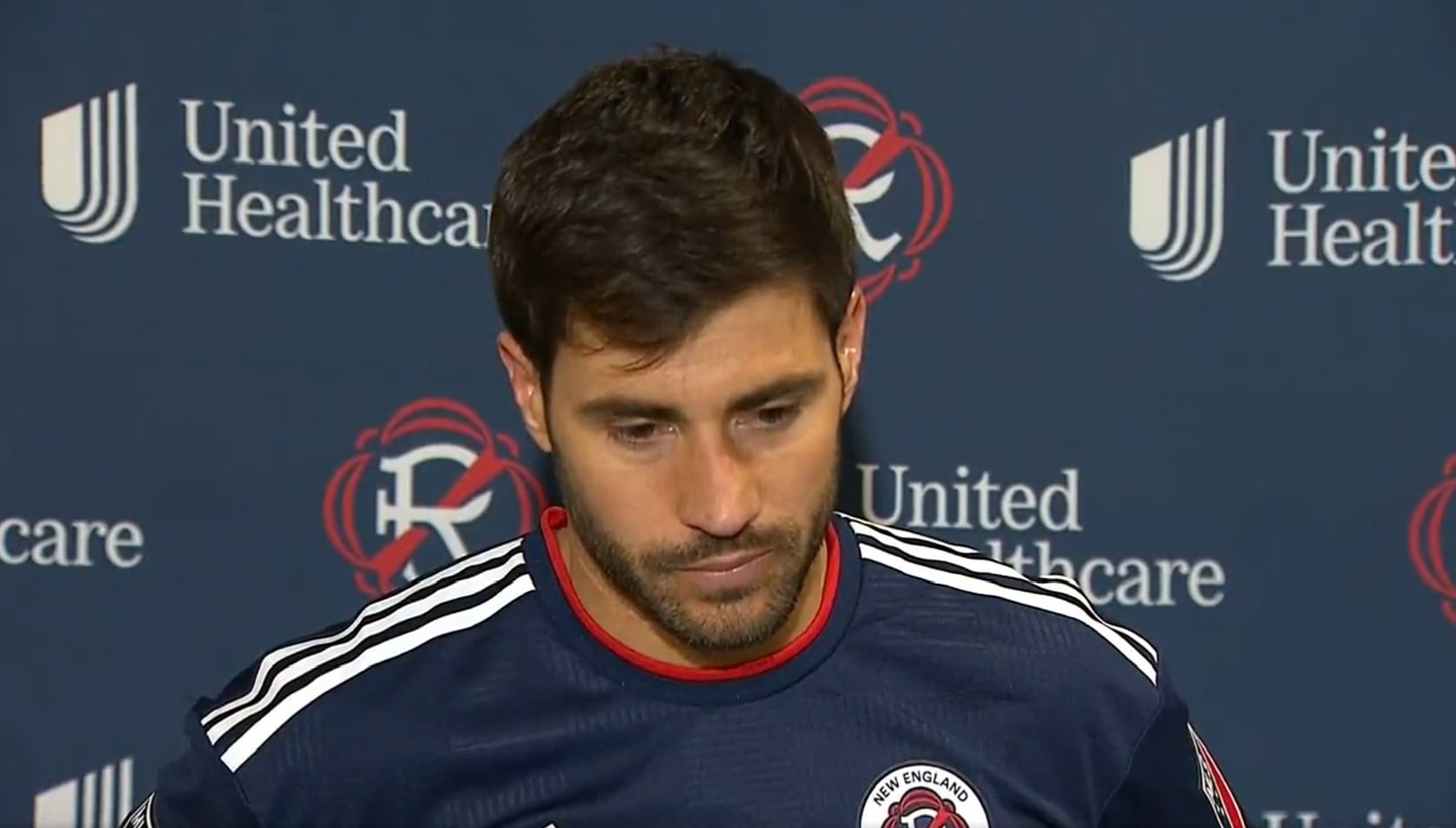 Carles Gil, futbolista de la MlS, emocionado en la entrevista pospartido (Foto: Twitter)