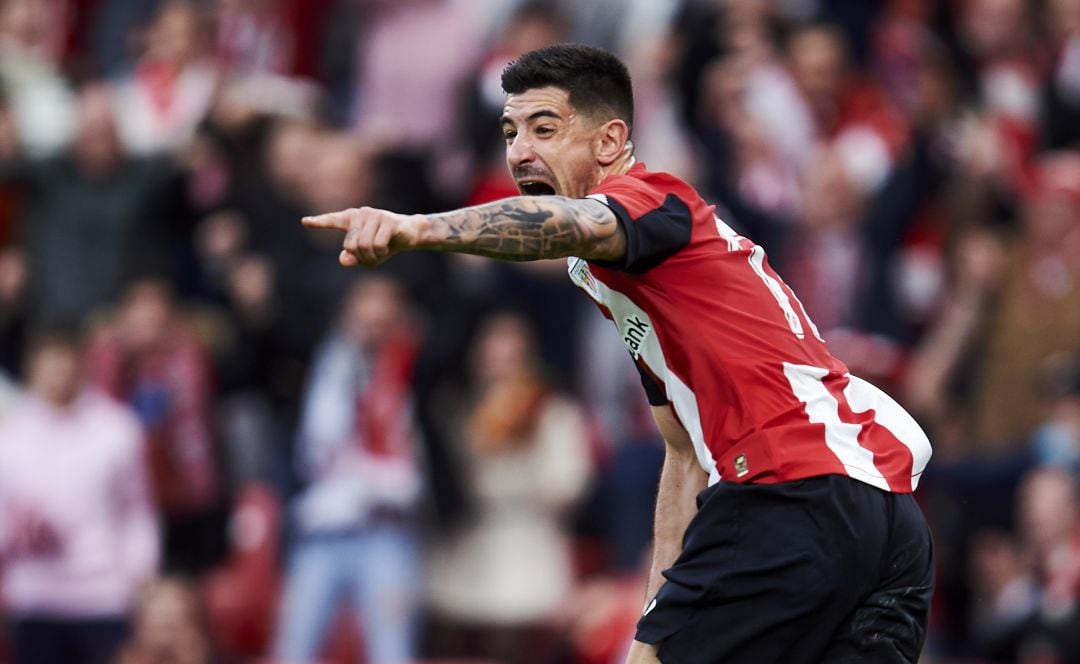 Yuri celebrando el gol del Athletic