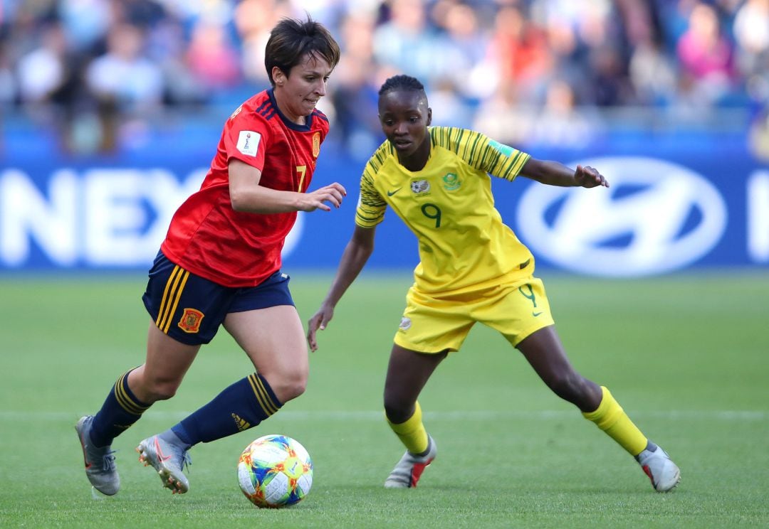 Marta Corredera, durante el partido. 