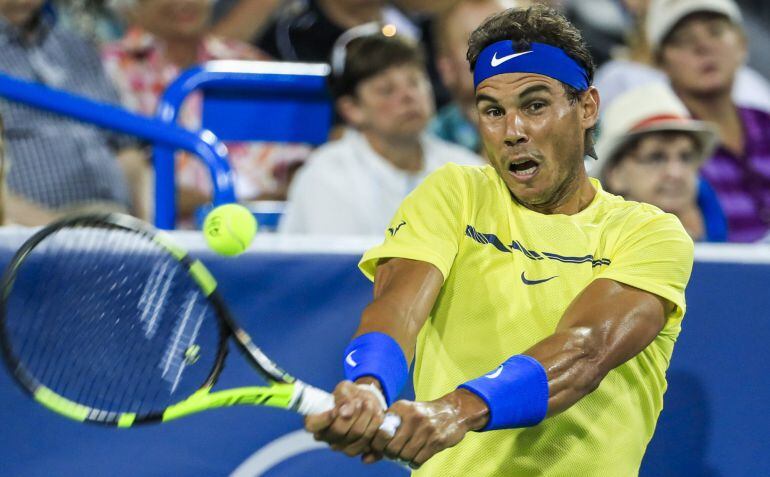 Rafa Nadal durante un partido 