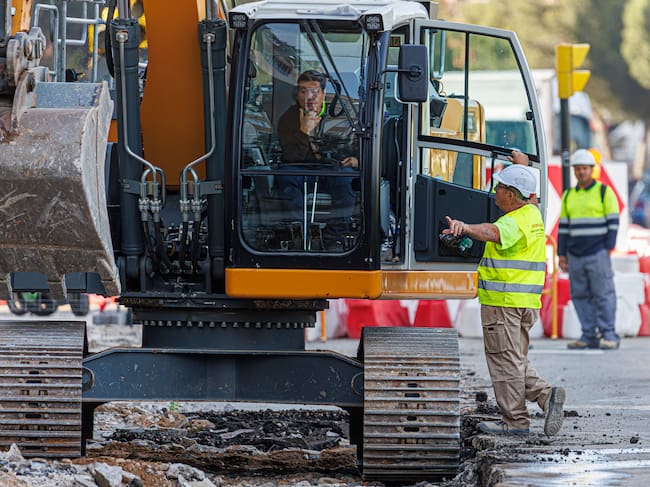 Operarios de una obra pública