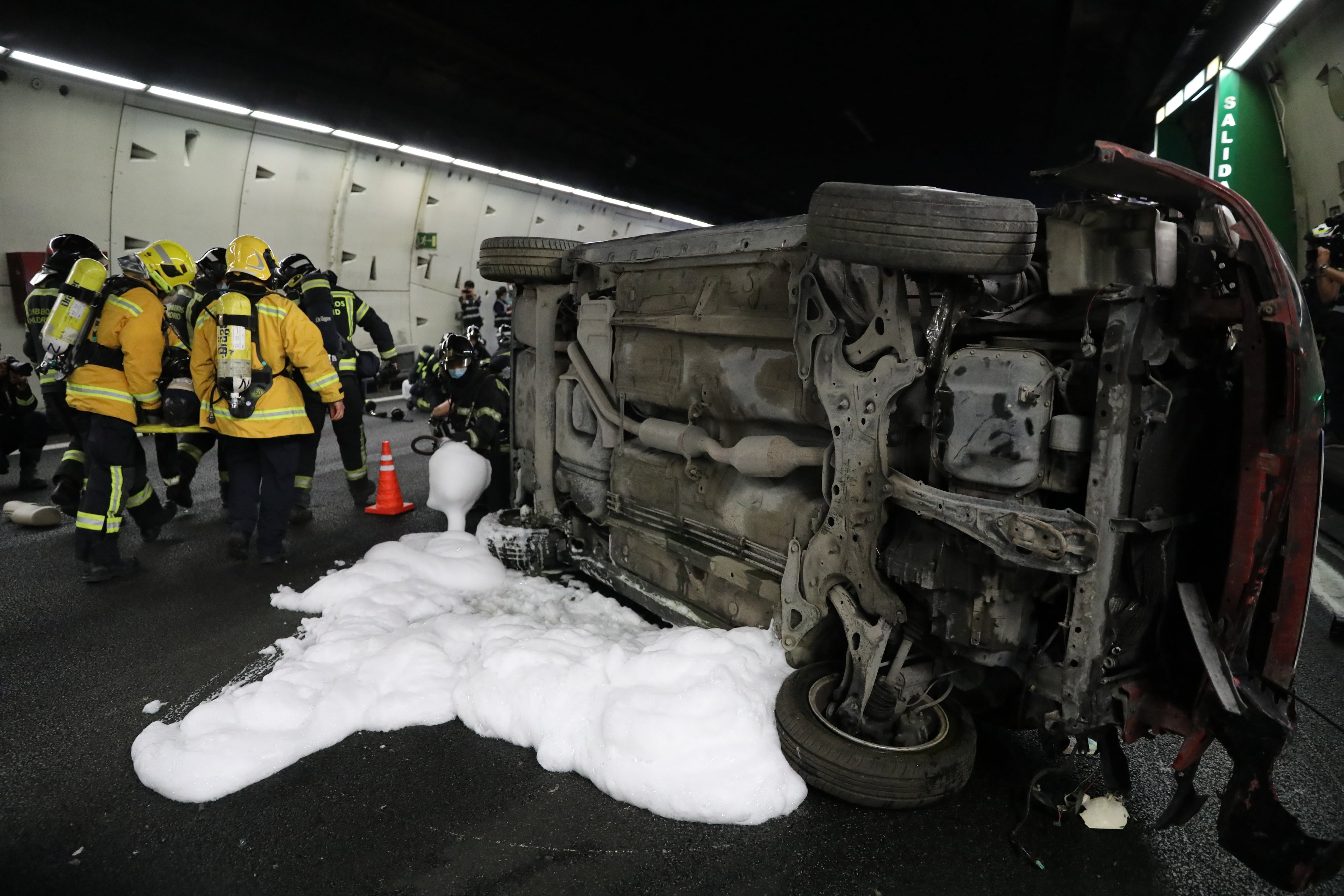 Accidente en Madrid.