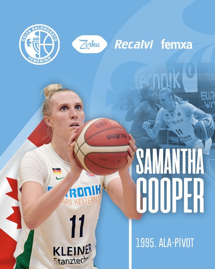 Samantha Cooper, sexto fichaje del Celta Zorka Recalvi