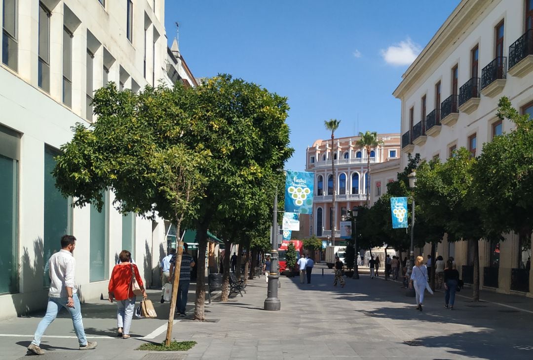 Calle Larga en el centro de Jerez