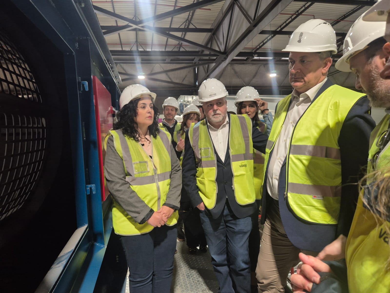 Visita a la planta de tratamiento de Vaersa