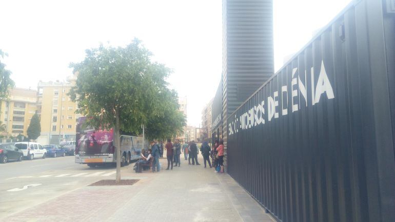 Imagen de la nueva Estación de Autobuses de Dénia, esta mañana a las 9 horas.