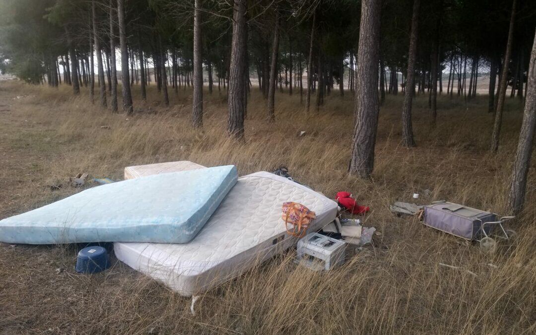 Vertidos y enseres en distintas zonas