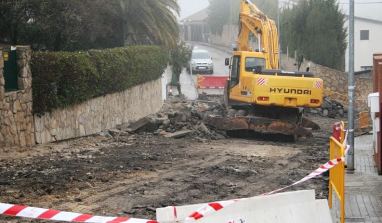 Obras en unos terrenos de Algete