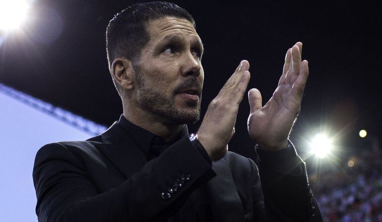 El entrenador del Atlético Diego Pablo Simeone.