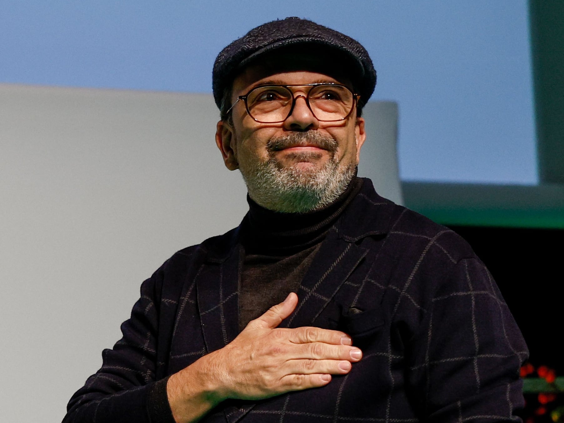 Jesús Sánchez, Premio Nacional de Gastronomía al mejor Jefe de Cocina, en el acto de entrega de los 47 º Premios Nacionales de Gastronomía.