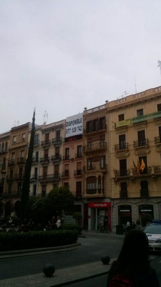 Imatge d'aquest matí a la Plaça del Prim de Reus.