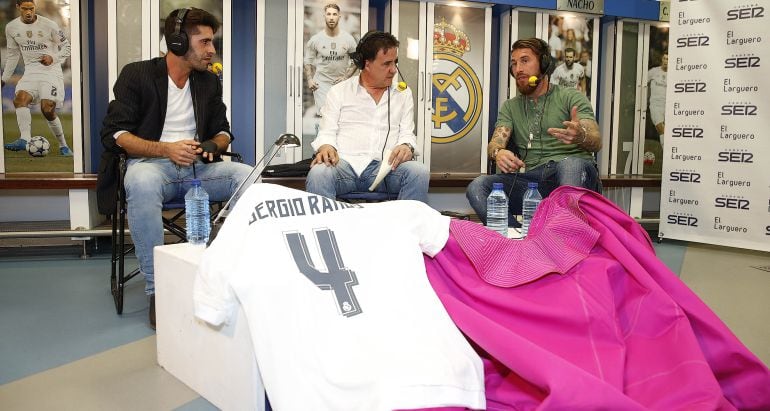 Sergio Ramos, Alejandro Talavante y José Ramón de la Morena