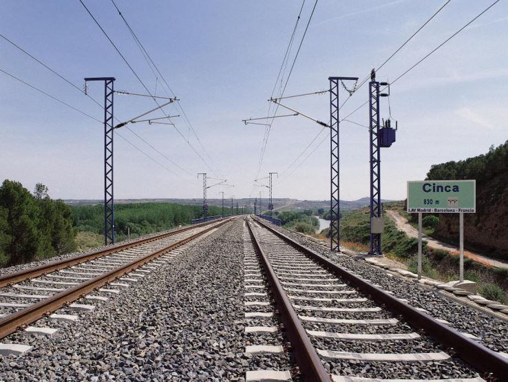 Viaducto del Cinca en la línea Madrid - Barcelona