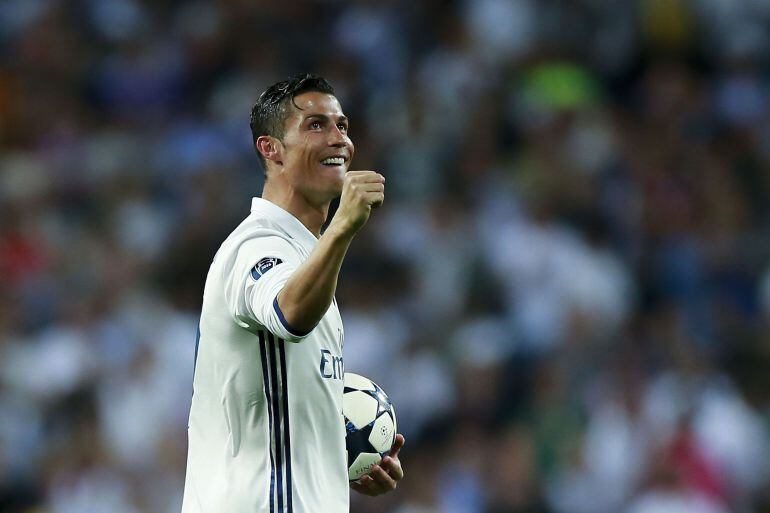 Cristiano celebra el pase a semifinales del Real Madrid