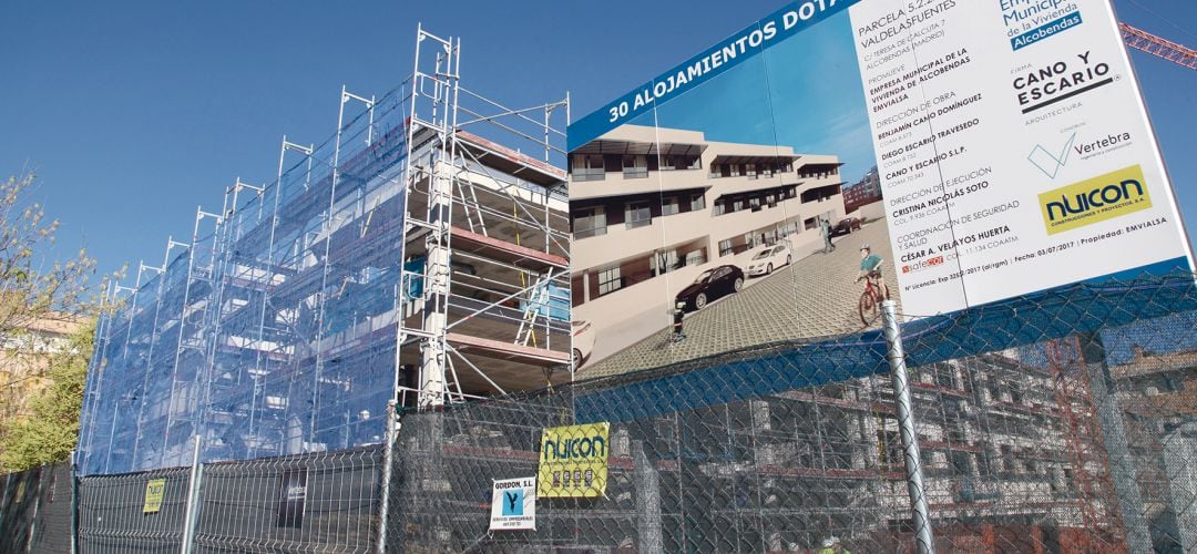 Obras de construcción de 30 alojamientos dotacionales en Valdelasfuentes