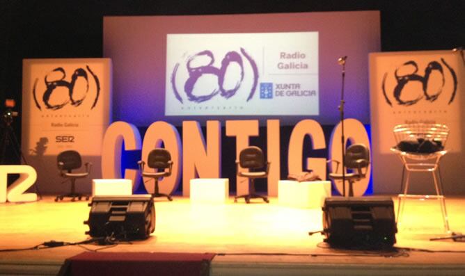 "CONTIGO 80 Años de Radio Galicia", un espacio que inaugura los actos de celebración del 80 aniversario de la emisora decana de Galicia.