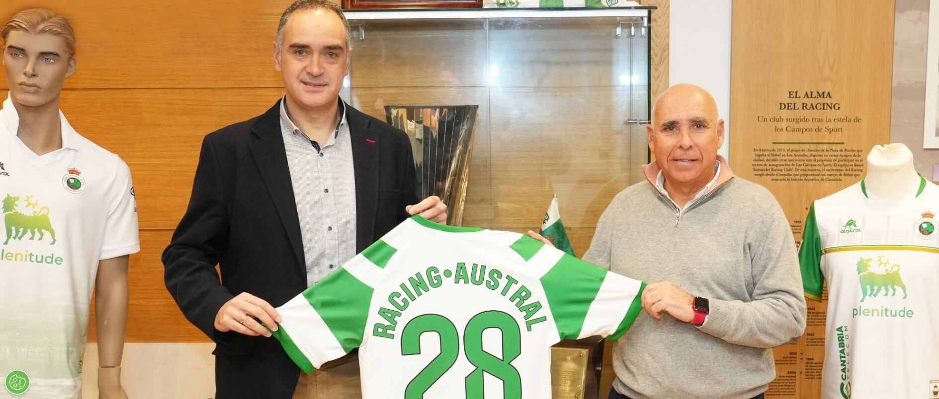 Manolo Higuera y Raúl de Pablo en El Sardinero