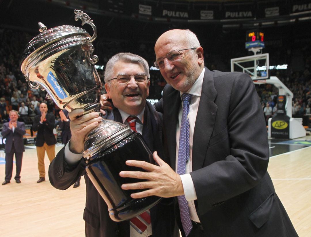 Miki Vukovic, junto a Juan Roig. 