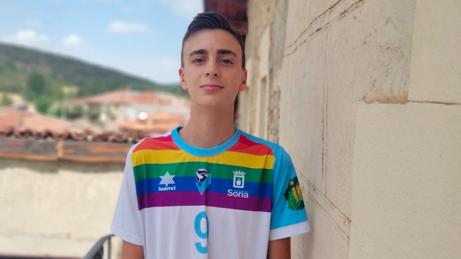 Diego Miguel, cadete del Río Duero Soria, rumbo a Palencia.