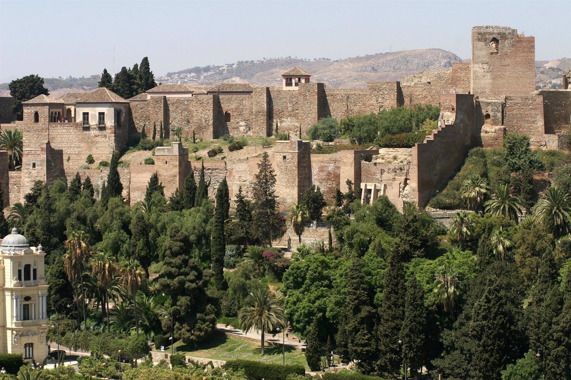 Vista aérea de La Alcazaba de Málaga