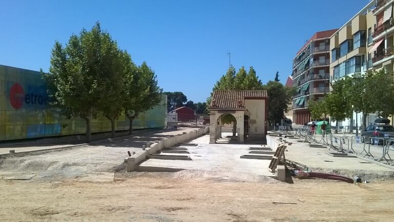 Estado de las obras en el parque lineal
