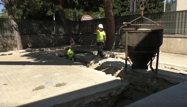 Obras en el colegio Antonio Machado de Torrellano
