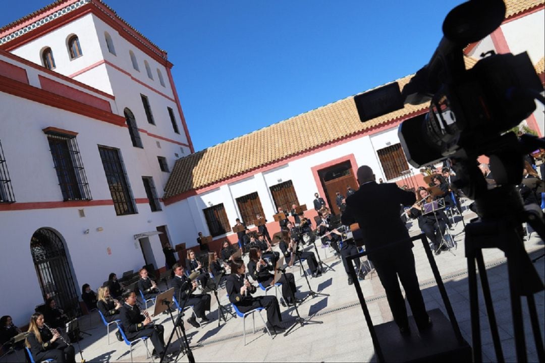 La Banda Cristo del Perdón en una de sus últimas actuaciones