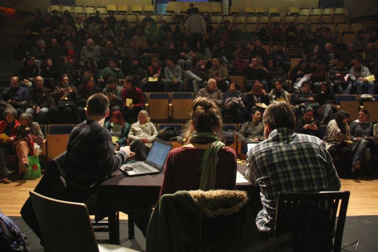 Fotografía de la asamblea territorial de la Cup.