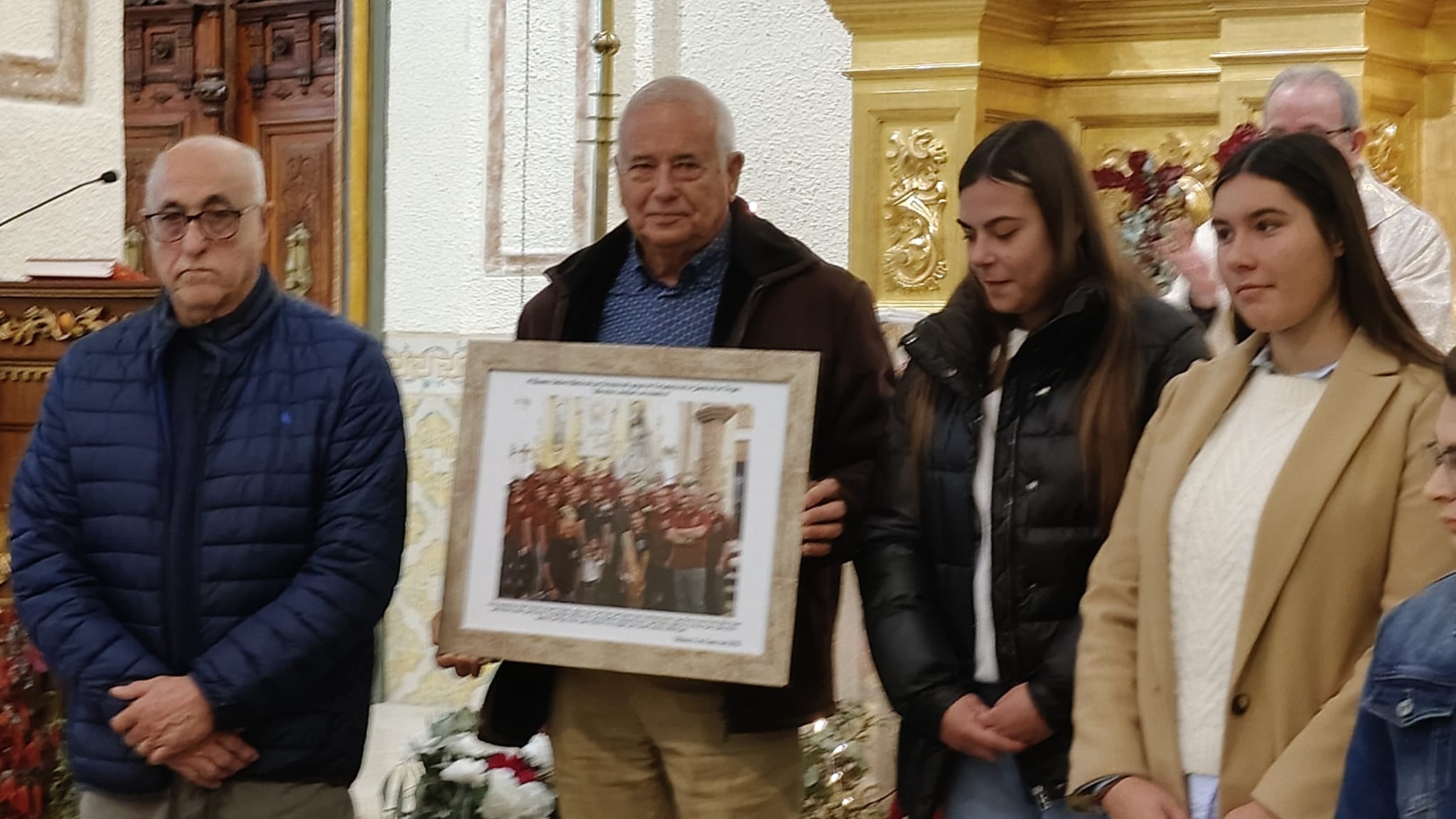 Momento del acto de la Junta de la Virgen