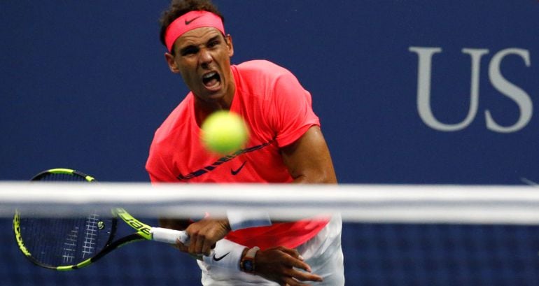 Rafa Nadal, en su partido contra Dusan Lajovic.