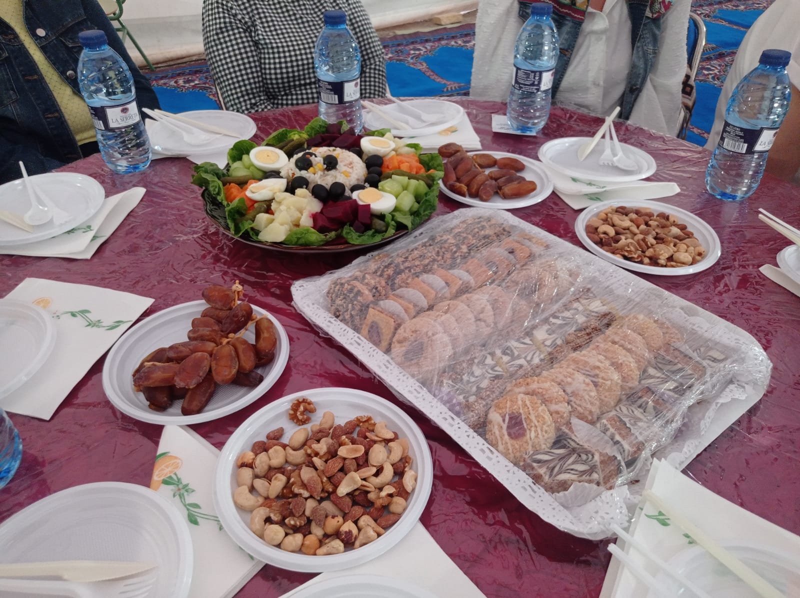 Comida del fin del ayuno en el Ramadán