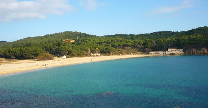 La platja del Castell de Palamós