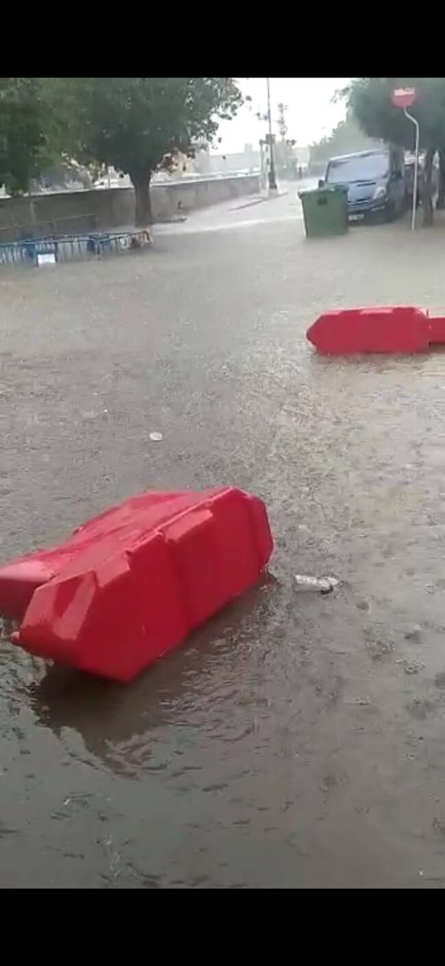 Imagen de las inundaciones del sábado