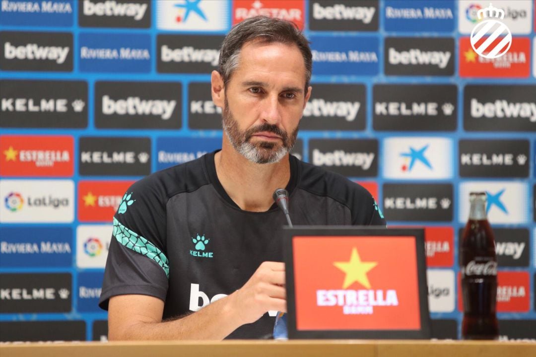 Vicente Moreno, entrenador del RCD Espanyol.