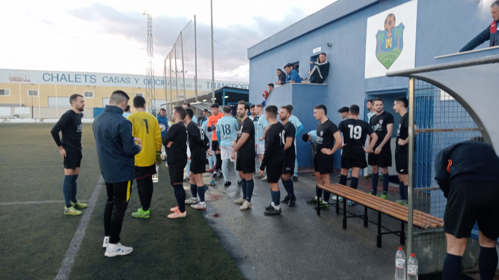 Momentos previos al partido