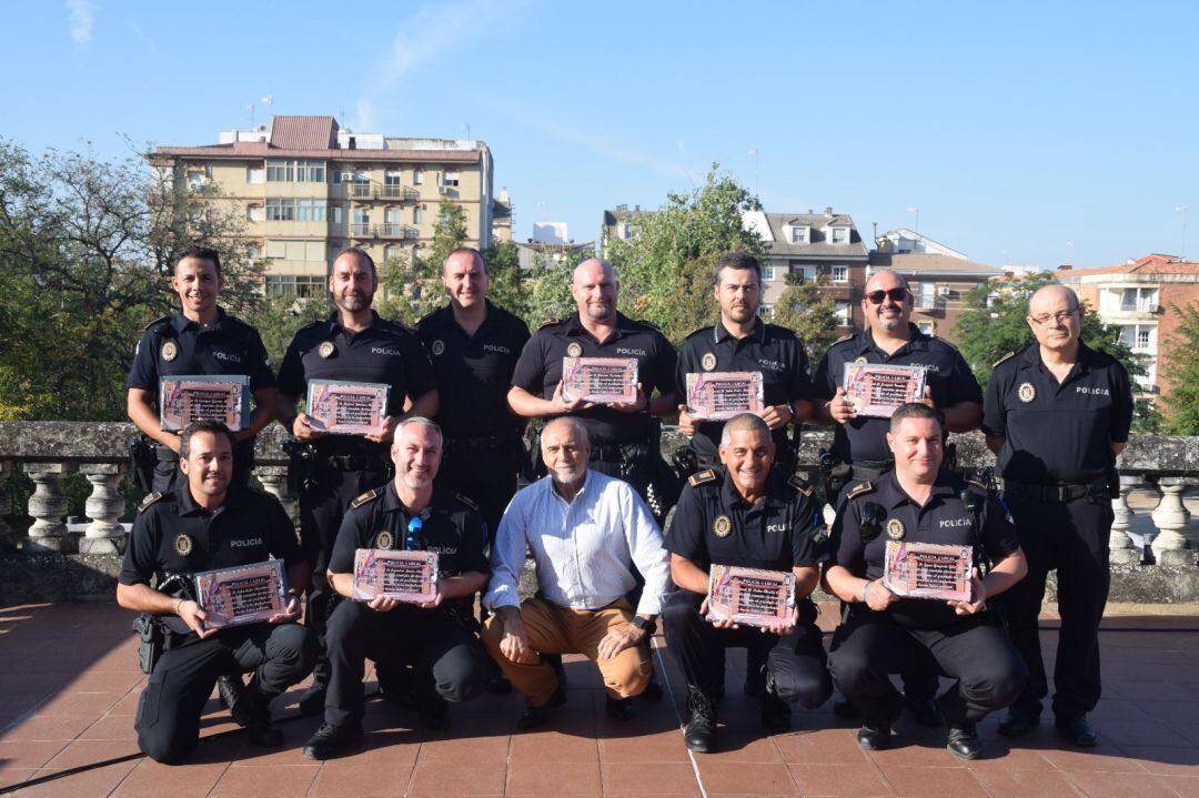 Agentes de Policía Local reconocidos por la corporación municipal