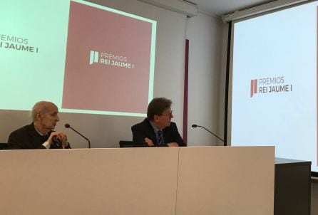 Santiago Grisolía y Javier Quesada presentan la nueva imagen de los Premios Jaume I