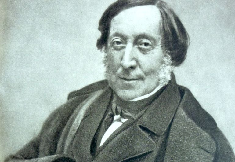 Gioachino Rossini, compositor italiano y autor de obras famosas como &#039;El barbero de Sevilla&#039;.